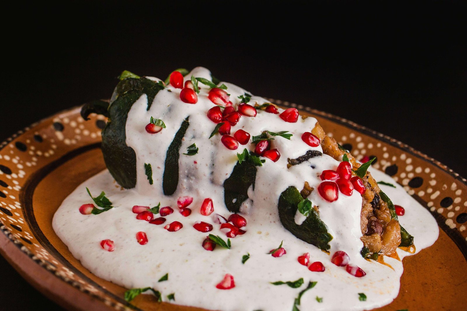 Chiles en nogada, emblematic dish of national holidays