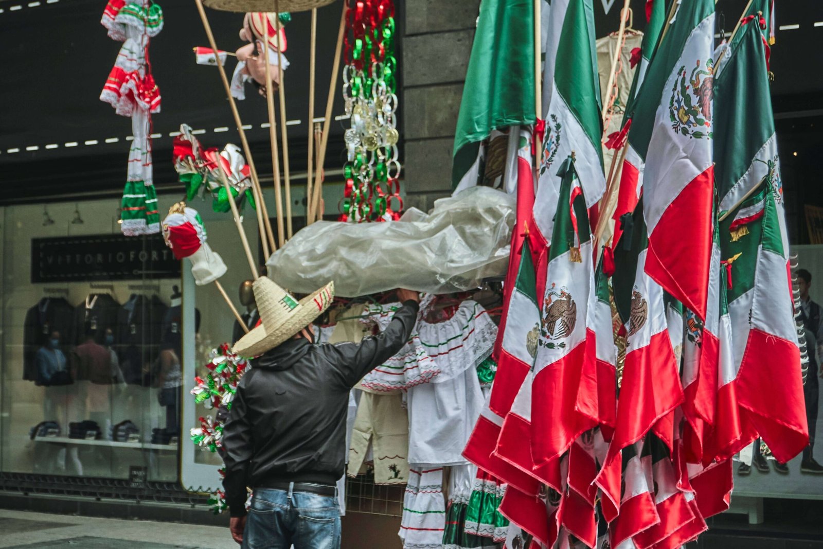 Decorations to celebrate the national holidays of Mexico