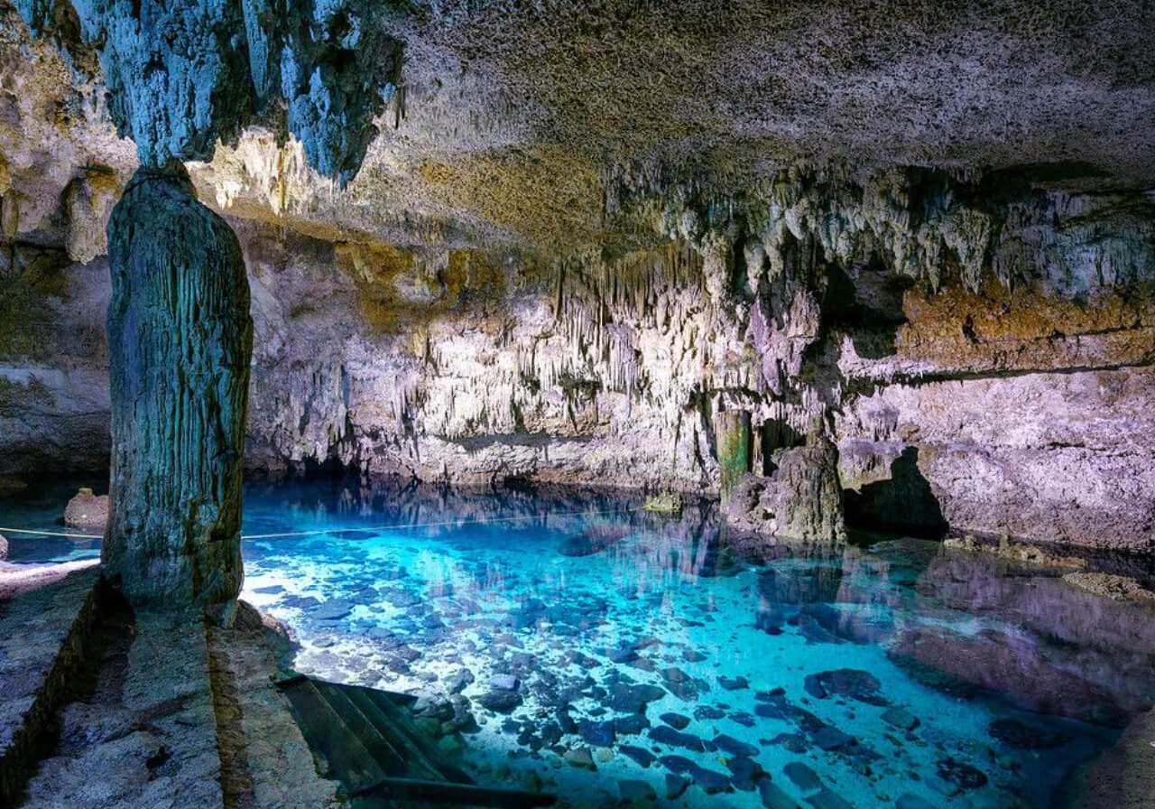 cenote choo -ha, para evitar la temporada de sargazo