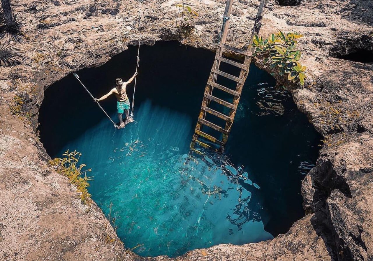 cenotees en cobá y tulum, cenote calavera