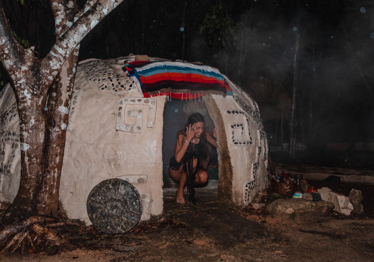 Temazcal maya iglu in coba